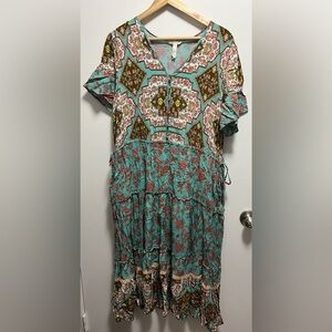 Matilda Jane Down to Earth Dress Adjustable Waist Womens size XL